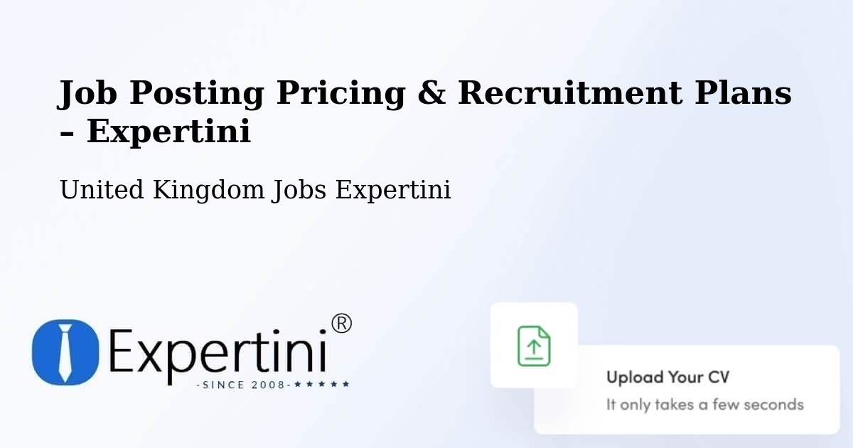 Job Posting Pricing & Recruitment Plans – West Bromwich - West Bromwich, United Kingdom Jobs Expertini